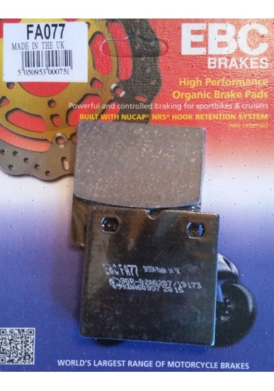 Ebc Fa077 1987-1995 BMW R 80 GS Uyumlu Ön Fren Balatası Organik Balata
