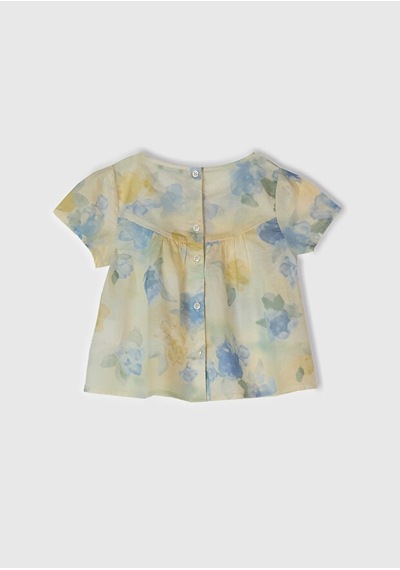 United Colors Of Benetton Benetton Kız Bebek Batik Bluz Sarı