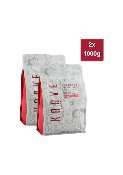 Kaave Roastery Grande Gusto Espresso Çekirdek Kahve 2 x 1 KG