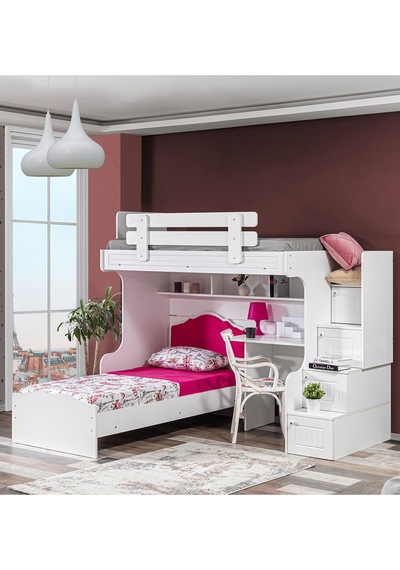 Ranza, Su Ranza Karyola Masa 3 Kapaklı Dolap + 2 Adet Comfort Yatak 90 X 190 CM