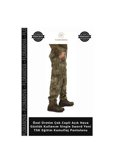 Floranova Özel Üretim Çok Cepli Açık Hava Günlük Kullanım Single Sword Yeni Tsk Eğitim Kamuflaj Pantolonu Çok Renkli Floranova Özel Üretim Çok Cepli Açık Hava Günlük Kullanım Single Sword Yeni Tsk Eğitim Kamuflaj Pantolonu Çok Renkli