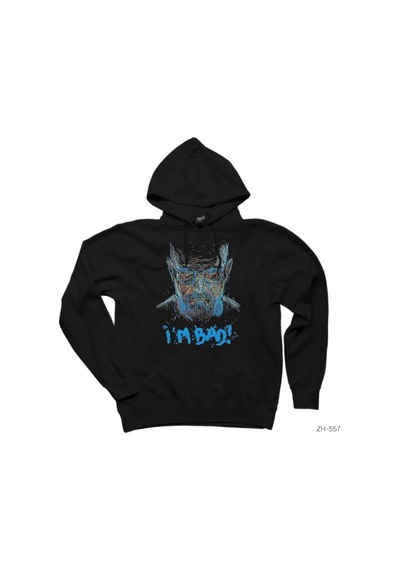 Breaking Bad I Am Bad Siyah Kapşonlu Sweatshirt Hoodie Siyah