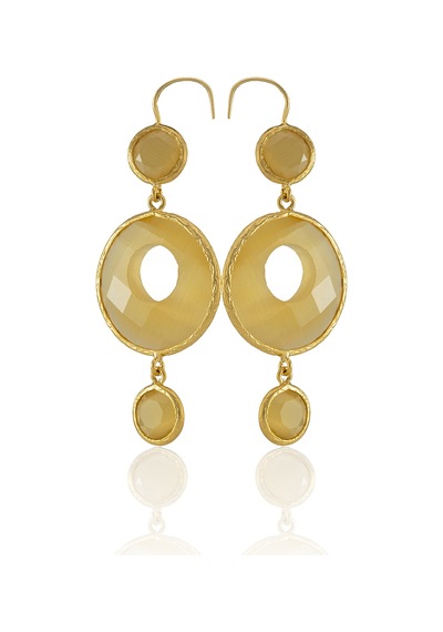 Kadir Jewellery 22 Ayar Altın Kaplama Kadın Sallantılı Küpe -el İşçiliği Ve Hipoalerjenik Küpe Sarı 93969266