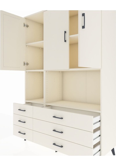 Hyperion Dolap 6 Raflı 6 Çekmeceli 3 Kapaklı 132x44x195 Aytaşı-aytaşı/aytaşı Aytası/aytası Hyperion Dolap 6 Raflı 6 Çekmeceli 3 Kapaklı 132x44x195 Aytaşı-aytaşı/aytaşı Aytası/aytası