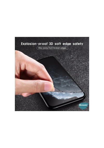 Apple Iphone 13 Pro Max Ile Uyumlu Seramik Matte Flexible Ekran Koruyucu Siyah