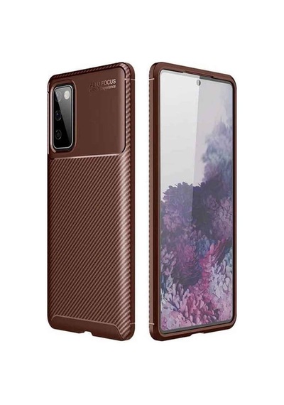 Samsung Galaxy Uyumlu S20 Karbon Desenli Negro Silikon Kılıf