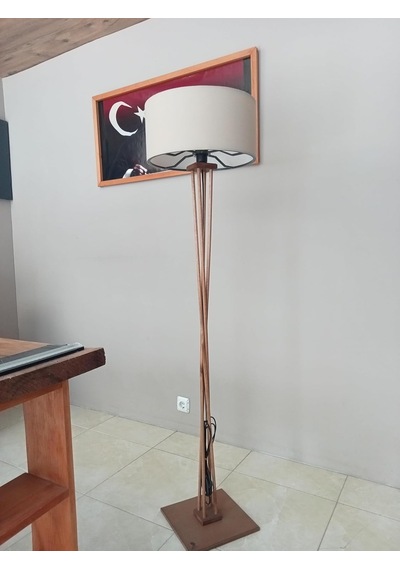 Ahşap Lambader-koyu Meşe Bej Başlık Diğer