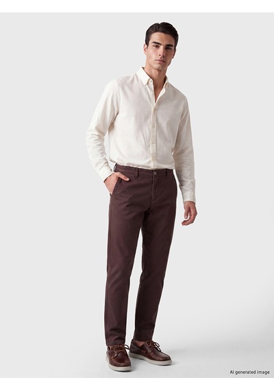 Lcwaıkıkı Classic Mürdüm Slim Fit Erkek Chino Pantolon
