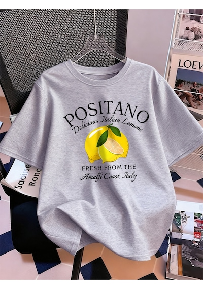 Noıssey Urban Pop Graphic Kadın Tişört Koleksiyonukod 5157 Gri