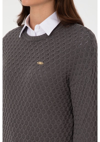 U.S. Polo Assn. U.s. Polo Assn. Kadın Gri Kazak /triko 50314698-vr024
