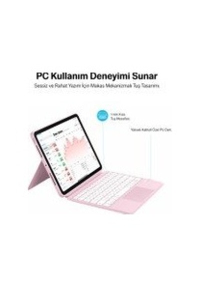 Bix Ik02 Manyetik Ayrılabilir İpad Uyumlu Için Touchpad Li Klavye Kılıfı Bluetooth 6.0 Type-c Şarjlı 7 Renk Bant Bix Ik02 Manyetik Ayrılabilir İpad Uyumlu Için Touchpad Li Klavye Kılıfı Bluetooth 6.0 Type-c Şarjlı 7 Renk Bant