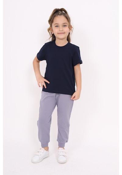 Toontoy Kids Toontoy Unisex Çocuk Baskılı Tişört Lacivert
