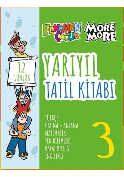 Fenomen Çocuk 2024 3. Sınıf Yarıyıl Tatil Kitabı