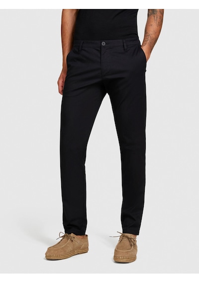 Sisley Pamuk Karışımlı Slim Fit Chino Pantolon Erkek Siyah Pantolon - 324p4teqsf02e