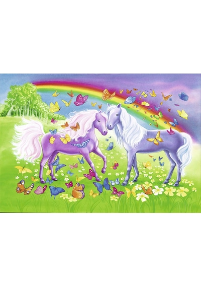 Ravensburger 2X24 Parça Puzzle Gökkuşağı Atları 091935