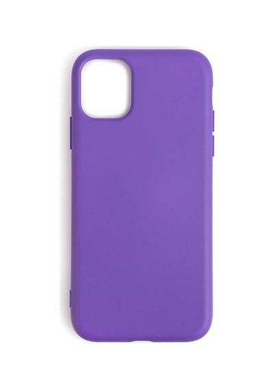 Apple Uyumlu iPhone 11 İle Cappy Silikon Kılıf Mor Mor