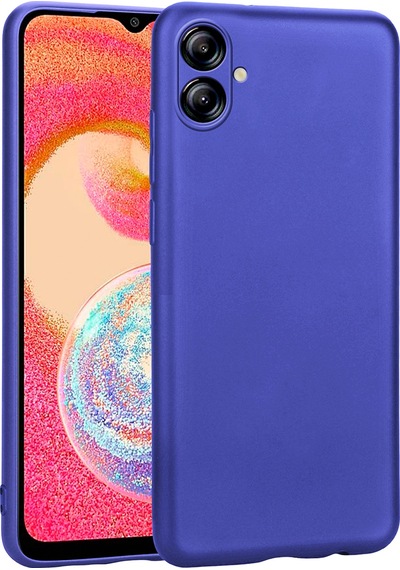 Zore Galaxy Uyumlu A04e Kılıf Premier Silikon Kapak - Saks Mavi Saks Mavi