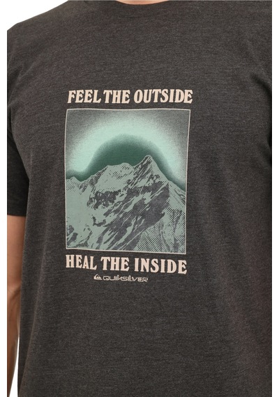 Quiksilver Feel The Outsıde Ss Tee Siyah Erkek Kısa Kol Gömlek