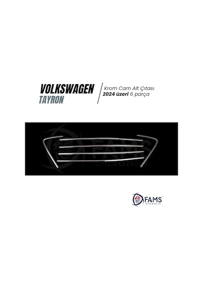 Vw Tayron Uyumlu Cam Alt Çıtası 6 Prç. 2024 Üzeri P.çelik