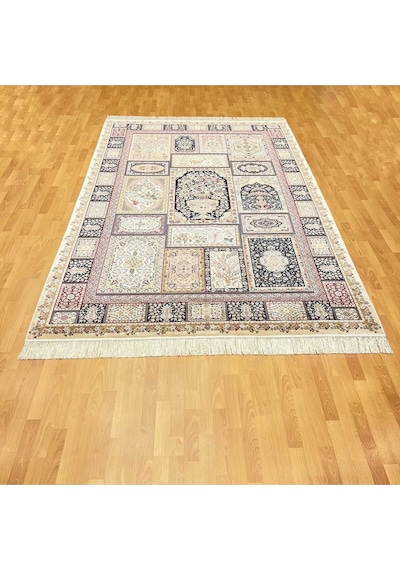 Minyatür 200 X 300 İran İpek Halı Gri