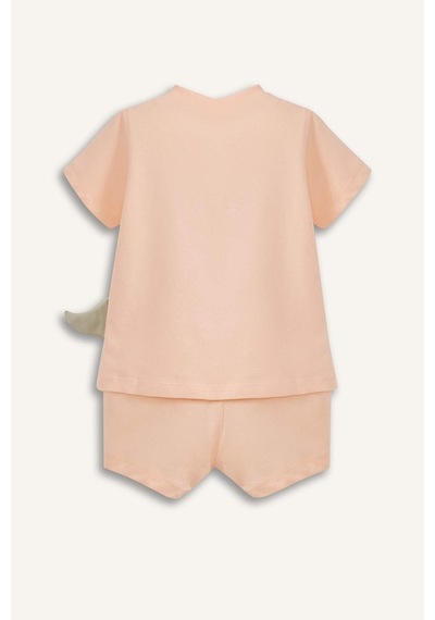 DeFacto Erkek Bebek 2'li Pijama Takımı Kısa Kollu Penye Tişort Esnek Belli Şort E4778A525SMOG577