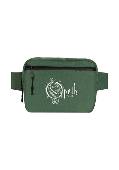 Opeth Logo White Yeşil Bel Çantası