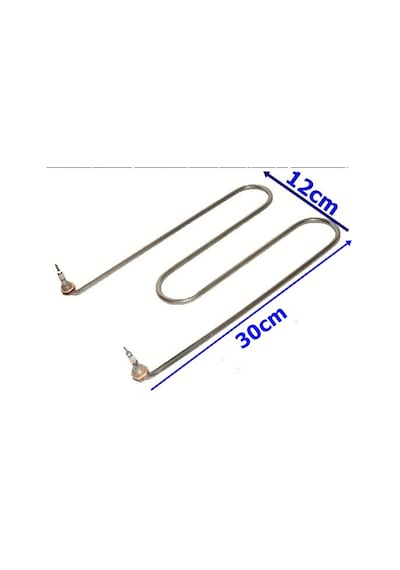 Kıvrık Semaver Rezistansı 2000 W 12 x 30 CM
