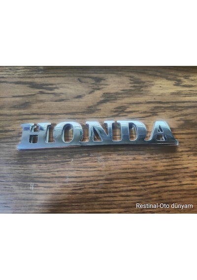 Honda Bagaj Yazısı Metal Krom 3d Alt Çizgili Eski Model Uyumlu Logo Arma Amblem