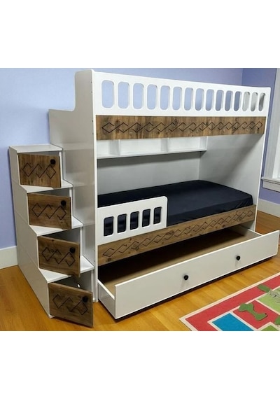 Pretty Mdf Çelik Profilli Yavrulu Ranza Cb M2