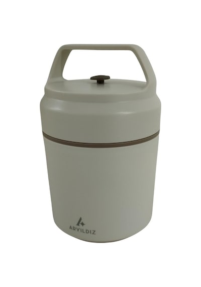 Aryıldız Bento Yuvarlak Lunch Box Yemek Termosu Bej 420 Ml Bej