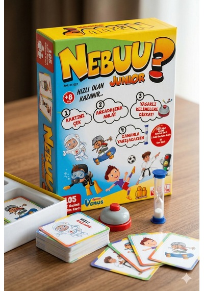 Nebuu Junior Yasaklı Kelime Anlatma Oyunu - 105 Kartlı Eğitici Aile