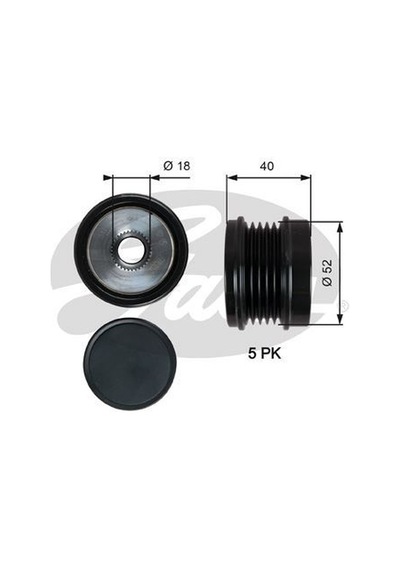 GATES OAP7209 ALTERNATÖR KASNAĞI RULMANLI MERCEDES BENZ A160 15-
