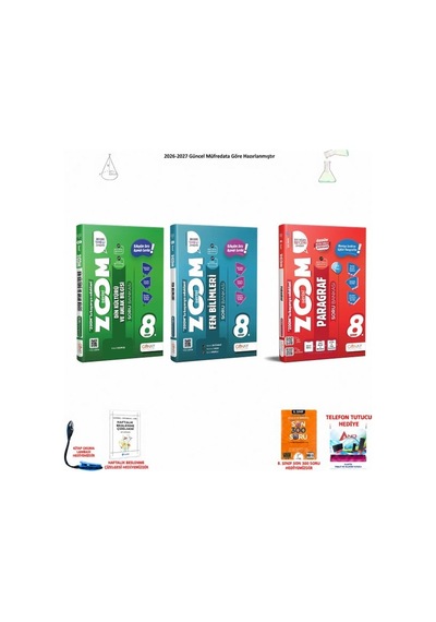 Günay 8. Sınıf Lgs Tüm Dersler 3 Başarı Seti 300 Soruluk 100