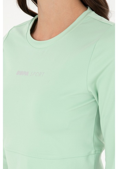 U.S. Polo Assn.  Kadın Yeşil Bisiklet Yaka Sweatshirt 50291461-VR250