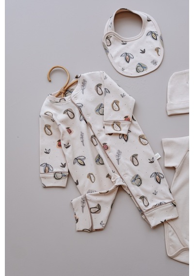 Oh La La Koala Fruit Serisi 4'lü Yenidoğan Set Bej