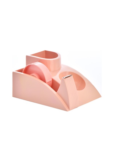 Masaüstü Organize Kalemlik Bantlıklı Pastel Pembe Ops Klm 304
