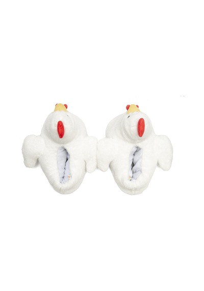 Twigy Chicken Kadın, Gasron Boy Hayvanlı Panduf Beyaz 36/41 2851808