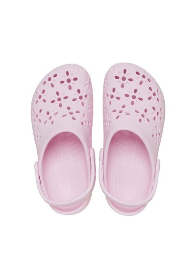 Crocs Classic Floral Cut Out Clog T Çocuk Sandalet 210944-6zw Pembe
