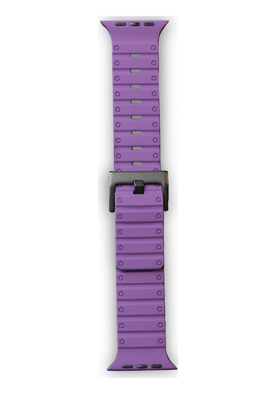 Watch 42mm Magnus Mıknatıslı Silikon Kordon - Mor Ahşap