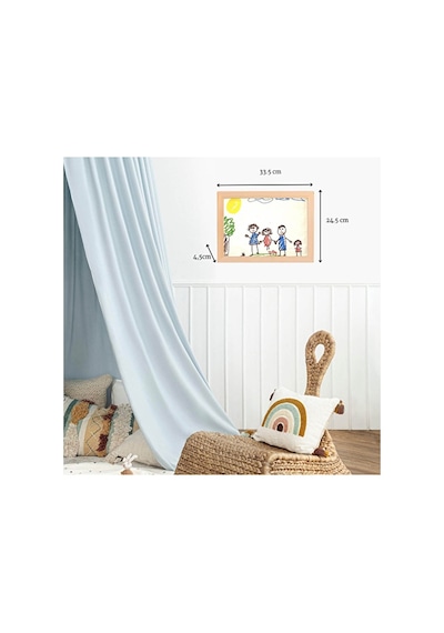 2 Adet Myminibaby Artbox Ahşap Resim Etkinlik Çerçevesi 33x24,5x3,5 Cm Çok Renkli