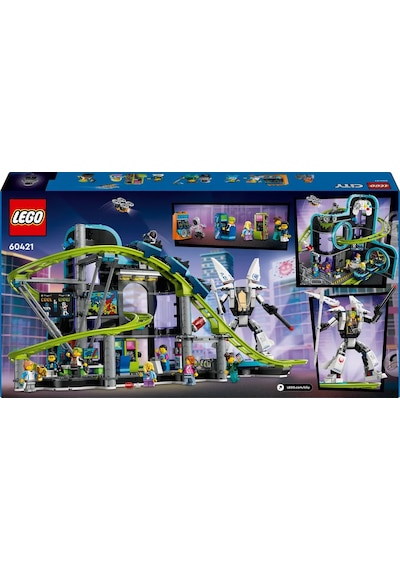 LEGO® City Robot Dünyası Hız Treni Parkı 60421 - 8 Yaş & Üzeri Çocuklar için Yaratıcı Oyuncak Yapım Seti (986 Parça)