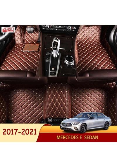 Mercedes E 2017-2021 Sedan 5D Havuzlu Suni Deri Oto Paspas