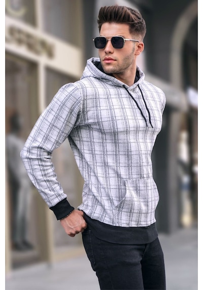 Madmext Madmext Gri Kapüşonlu Sweatshirt 5330-gri Gri