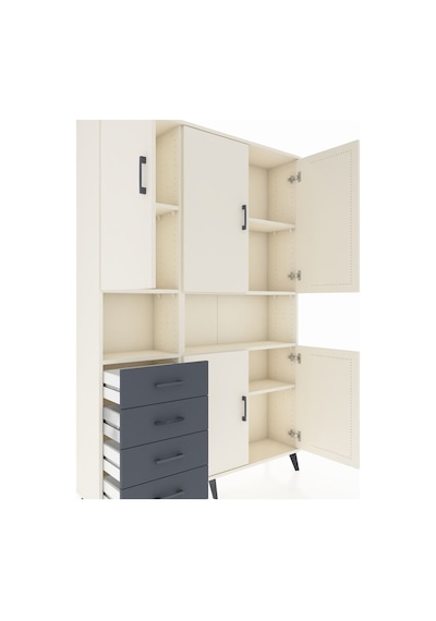 Arges Dolap 7 Raflı 4 Çekmeceli 5 Kapaklı 132x30x195 Aytaşı-aytaşı/antrasit Aytası/antrasıt Arges Dolap 7 Raflı 4 Çekmeceli 5 Kapaklı 132x30x195 Aytaşı-aytaşı/antrasit Aytası/antrasıt