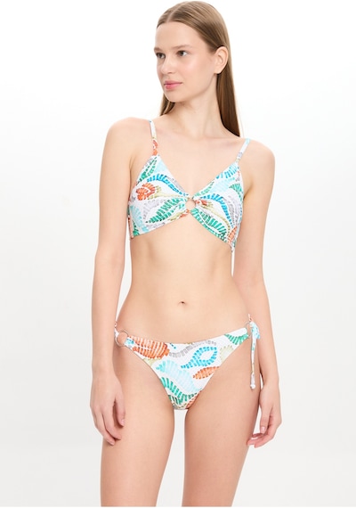 Toosalty Kadın Çok Renkli Dokulu Geniş Üçgen Bikini Takımı 25sw002st Çok Renkli