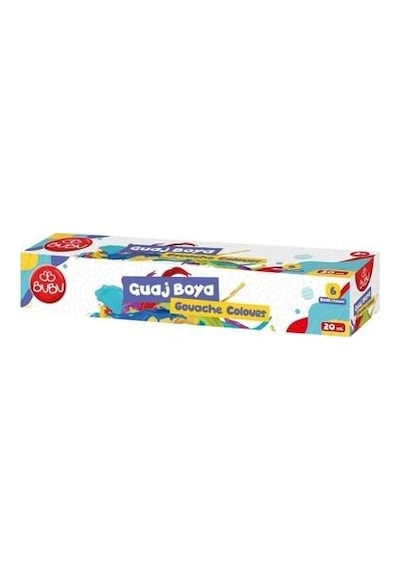 Bu Bu Guaj Boya 6 Renk Birleşik Pot 20 ML Çok Renkli