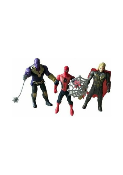 Avengers Süper Kahraman Aksesuarlı Figürler 6 Lı Örümcek Adam