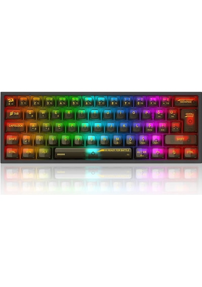 Redragon K617 Rgb Fizz Şeffaf Siyah Kablolu Mekanik Türkçe Klaye