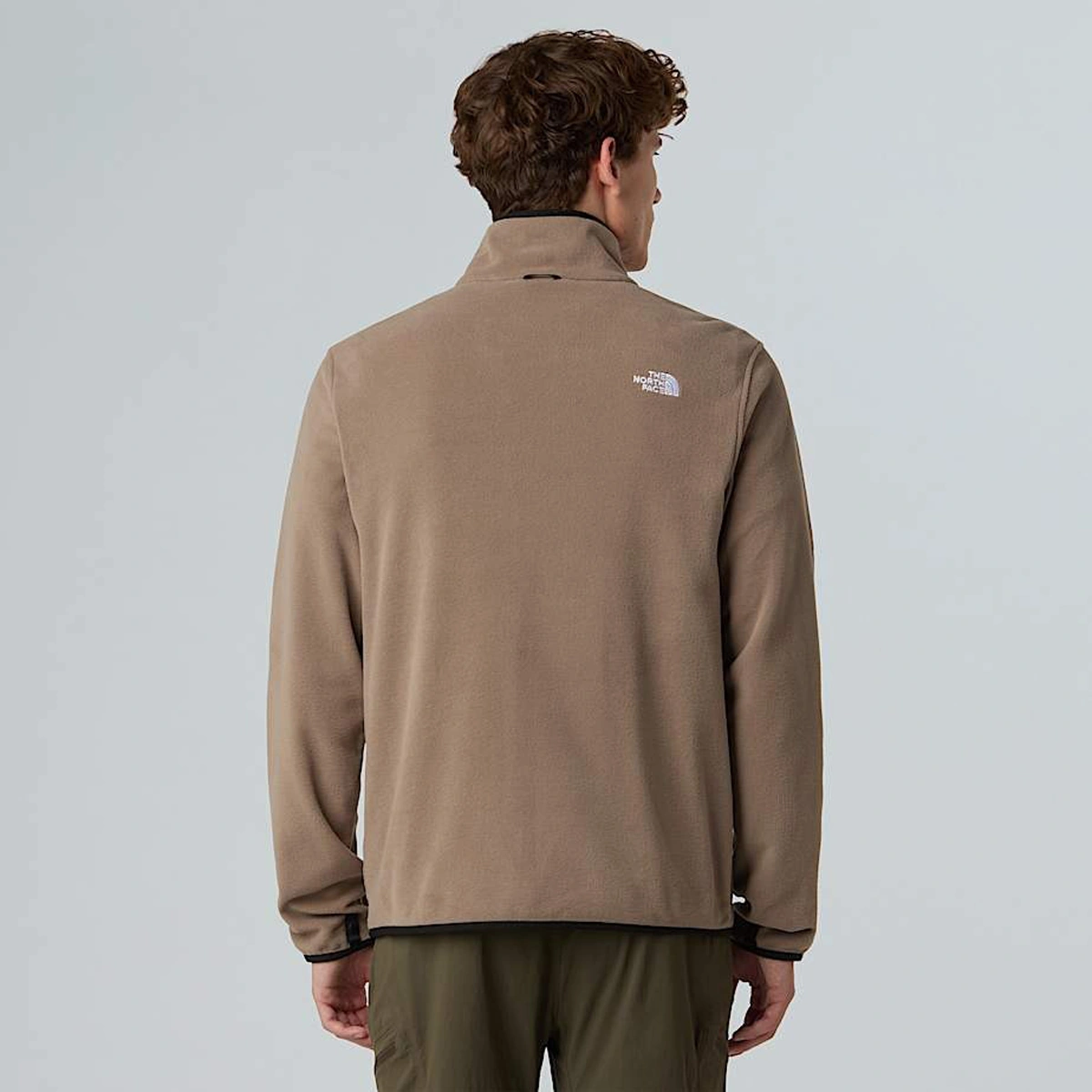The North Face Glacier Fleece Erkek Bej Dik Yaka Ceket Bej