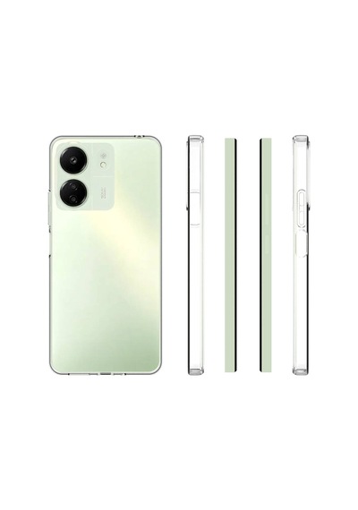 Xiaomi Poco C65 Kılıf Kamera Korumalı Şeffaf Kalın Üstün Koruma Silikon Pazarplus